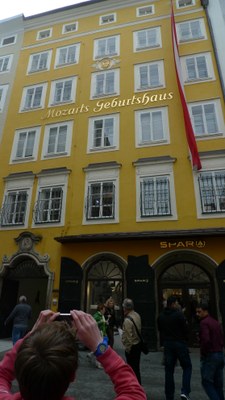 maison natale de Mozart +á Salzburg